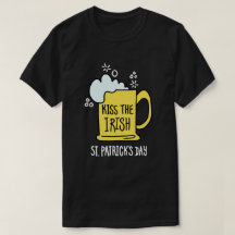 Küss das irische Bier St. Patrick’s Day schwarzes