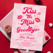 Küss das Miss-Goodbye-Brautparty Einladung