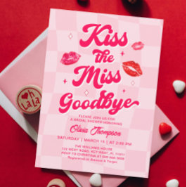 Küss das Miss-Goodbye-Brautparty Einladung