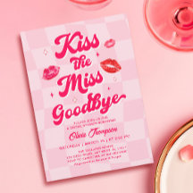 Küss das Miss-Goodbye-Brautparty