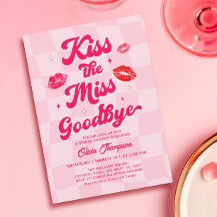 Küss das Miss-Goodbye-Brautparty Einladung