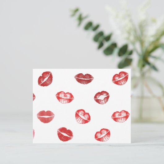 Küss das! postkarte (Stehend Vorderseite)