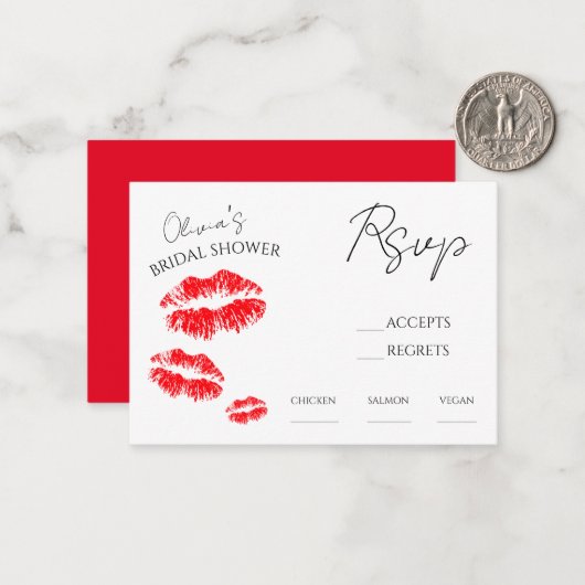 Küss, das uAwg auf Abschied zu verpassen Mitteilungskarte (Vorderseite/Rückseite Beispiel)