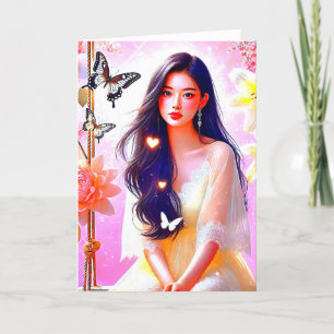 - Küss das Unerwartete, entdecke das Außergewöhnli Dankeskarte