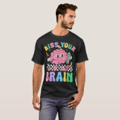Küss dein Brain Valentines Autismus Bewusstsein T-Shirt (Vorne ganz)