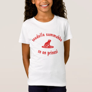 Küss den Frosch, ist er ein Prinz auf Finnisch T-Shirt
