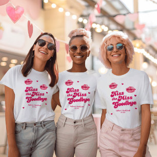 Küss den Junggesellen Abschied Bridesmaid  T-Shirt