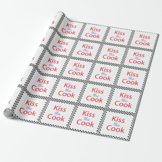 Küss den Koch Geschenkpapier (Ungerollt)