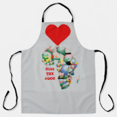 Küss den Koch! Ich liebe Afrika Schürze (Vorderseite)