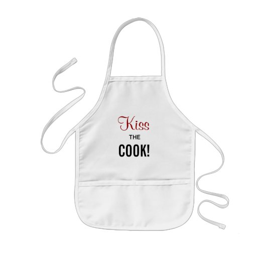 Küß den Koch! Kinderschürze (Vorne)