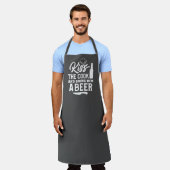 Küss den Koch und bringe ihm ein Bier Schürze (Getragen)