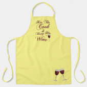 Küss den Koch und bringe ihren Wein mit Schürze (Vorderseite)