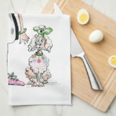 Küss den Koch, zeige ihr deine Wertschätzung Geschirrtuch (Viertel Falte)