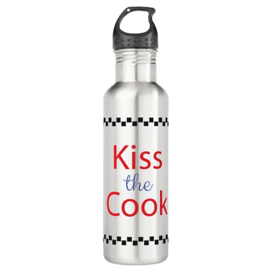 Kuss der Koch Edelstahlflasche (Vorderseite)