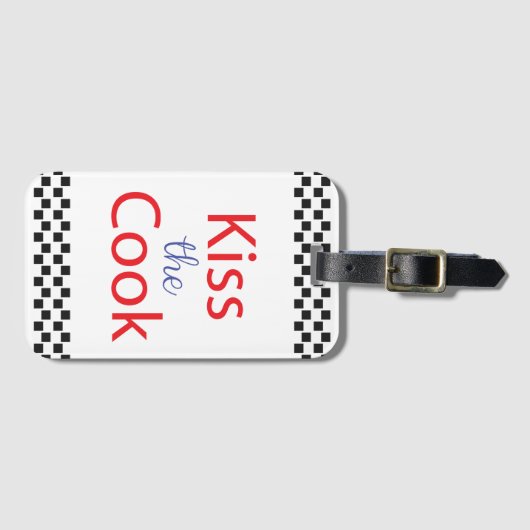 Kuss der Koch Gepäckanhänger (Vorderseite (Horizontal))