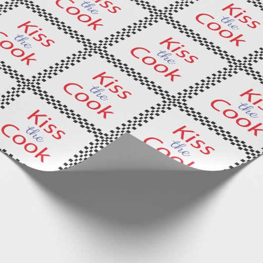 Kuss der Koch Geschenkpapier (Ecke)