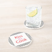 Kuss der Koch Getränkeuntersetzer (Seite)