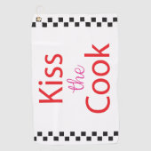 Kuss der Koch Golfhandtuch (Vorderseite)