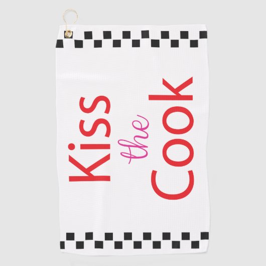 Kuss der Koch Golfhandtuch (Vorderseite)