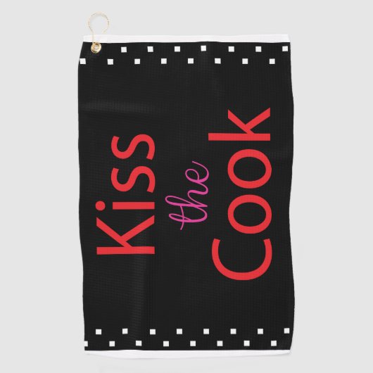 Kuss der Koch Golfhandtuch (Vorderseite)