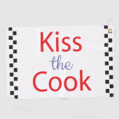 Kuss der Koch Golfhandtuch (Horizontal)