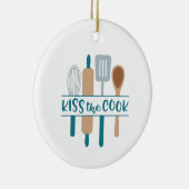 Kuss der Koch Keramik Ornament (Rechts)
