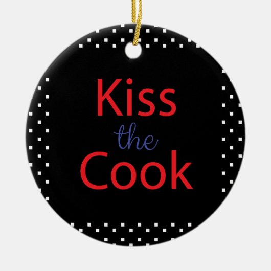 Kuss der Koch Keramik Ornament (Vorne)