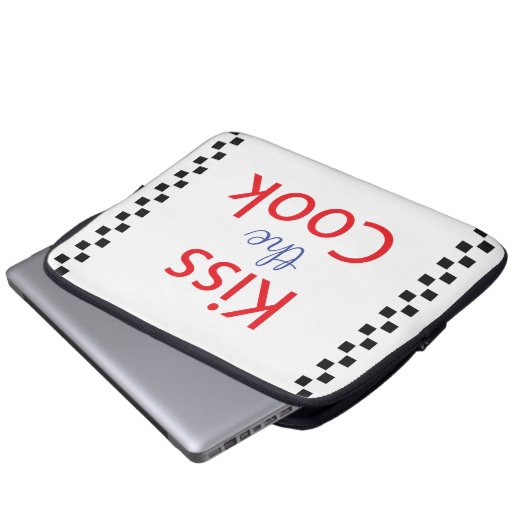 Kuss der Koch Laptopschutzhülle (Vorne Knopf)
