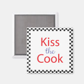 Kuss der Koch Magnet (Vorderseite/Rückseite)
