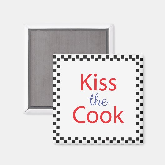 Kuss der Koch Magnet (Vorderseite/Rückseite)