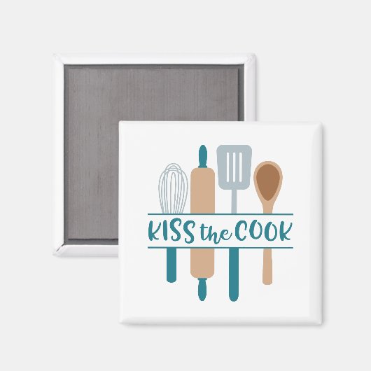 Kuss der Koch Magnet (Vorderseite/Rückseite)