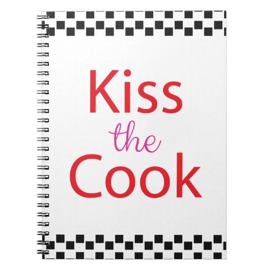 Kuss der Koch Notizblock (Vorderseite)