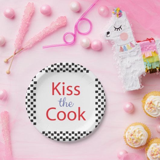 Kuss der Koch Pappteller (Party)