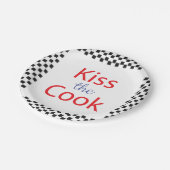 Kuss der Koch Pappteller (Schrägansicht)