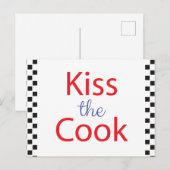 Kuss der Koch Postkarte (Vorne/Hinten)