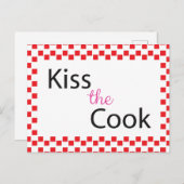 Kuss der Koch Postkarte (Vorne/Hinten)