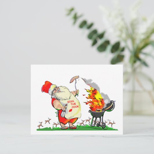 Kuss der Koch Postkarte (Stehend Vorderseite)