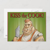 Kuss der Koch Postkarte (Vorne/Hinten)