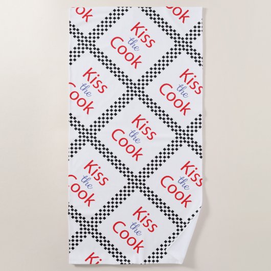 Kuss der Koch Strandtuch (Vorderseite)