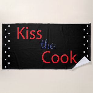 Kuss der Koch Strandtuch