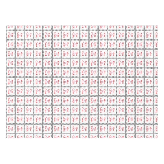 Kuss der Koch Tischdecke (Vorderseite (Horizontal))