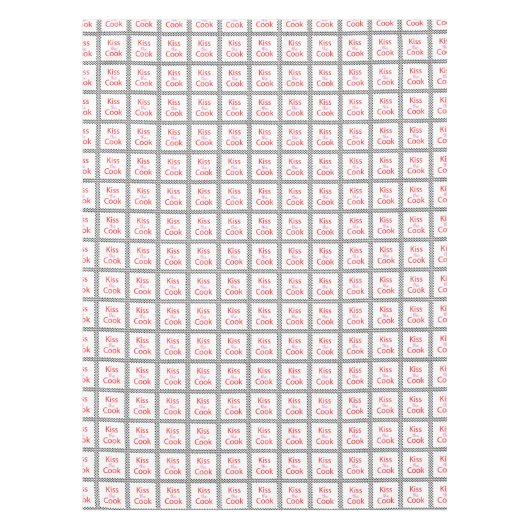 Kuss der Koch Tischdecke (Vorderseite)