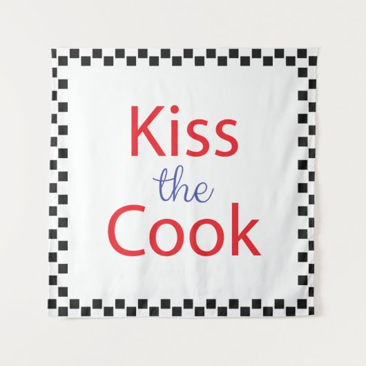 Kuss der Koch Wandteppich (Vorderseite)