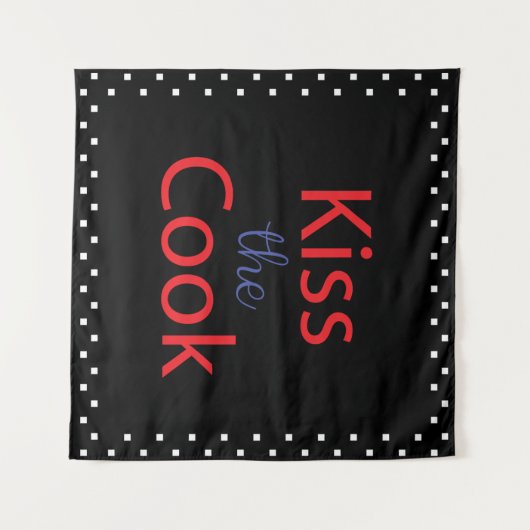 Kuss der Koch Wandteppich (Vorderseite (Horizontal))