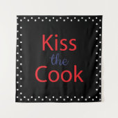 Kuss der Koch Wandteppich (Vorderseite)