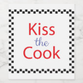 Kuss der Koch Weinetikett (Einzelnes Label)