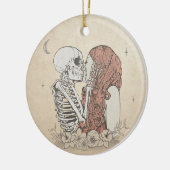 Kuss der Liebe des Todes Weihnachtsfeiertag Keramik Ornament (Links)