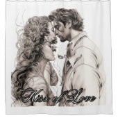 Kuss der Liebe Duschvorhang (Vorderseite)