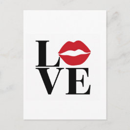 Kuss der Liebe: Red Lips Edition Post Card Postkarte