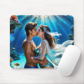 Kuss der Unterwasserliebhaber Mousepad (Mit Mouse)